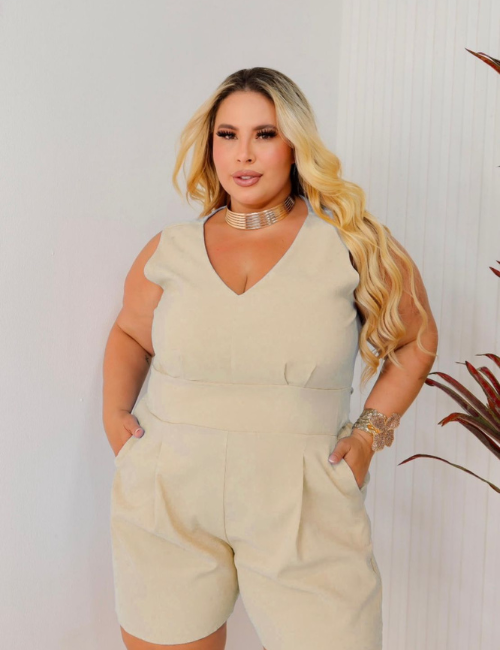 Macaquinho Plus Size G1 ao G3