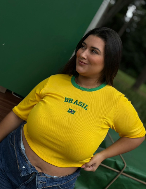 Cropped Brasil Plus Size - Imagem 2