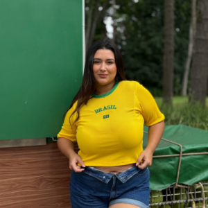 Cropped Brasil Plus Size